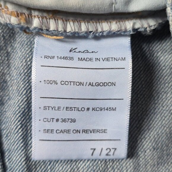 KanCan Women's Size 7 27 Distressed Denim Shorts 100% Cotton - Picture 3 of 4